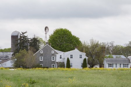 De boerderijen zijn best groot in Dutch country